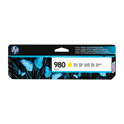HP #980 Yellow Ink Cartridge - 6600 pages