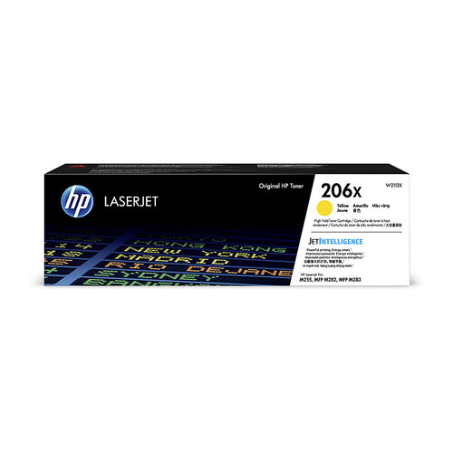 HP #206X Yellow Toner Cartridge W2112X - 2450 pages