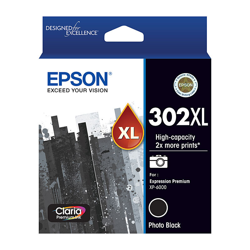 Epson 302 XL Photo Black Ink Cartridge