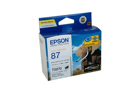 Epson T0870 Gloss Optimiser Ink Cartridge - 3165 pages