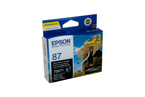 Epson T0871 Photo Black Ink Cartridge - 5630 pages