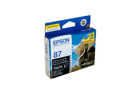Epson T0878 Matte Black Ink Cartridge - 520 pages