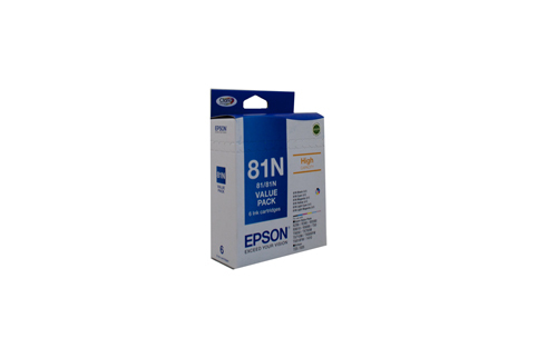 Epson 81N HY Ink Value Pack (contains BCMYLCLM)