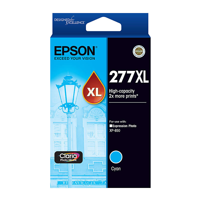 Epson 277 XL Cyan Ink Cartridge - 740 pages