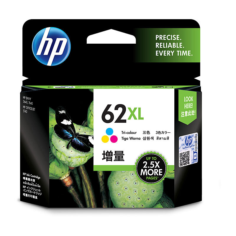 HP #62XL Tri Col Ink Cartridge - 415 pages