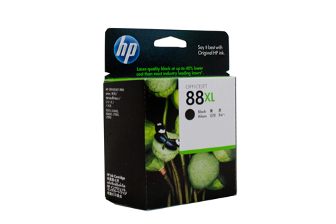 HP #88XL Black Ink Cartridge  - 2450 pages