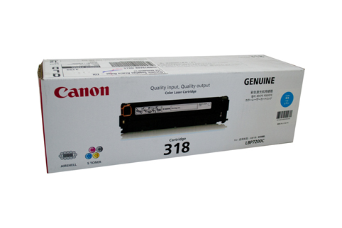 Canon CART318 Cyan Toner - 2400 Pages