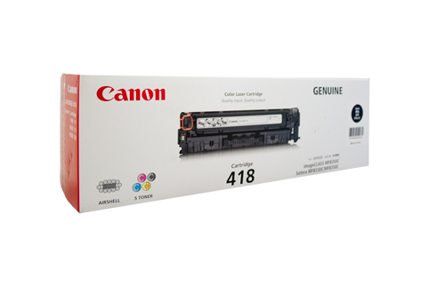Canon CART418 Black Toner - 3400 Pages