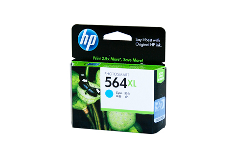 HP #564XL Cyan Ink Cartridge - 750 pages