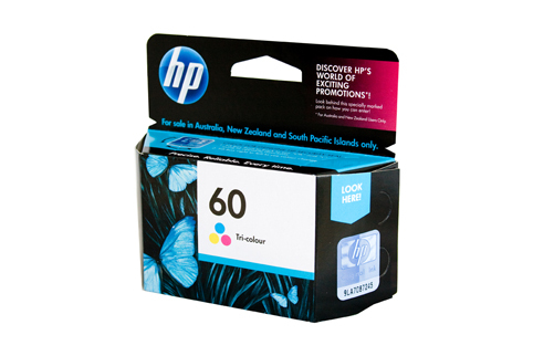 HP #60 Colour ink Cartridge - 165 pages