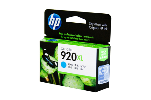 HP #920XL Cyan High Yield Ink Cartridge - 700 pages