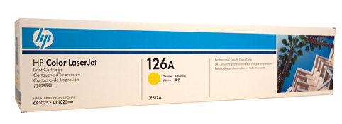 HP #126A Yellow Toner Cartridge - 1000 pages 