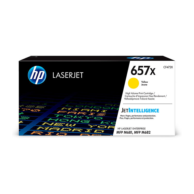 HP #657X Yellow Toner Cartridge - 23000 pages