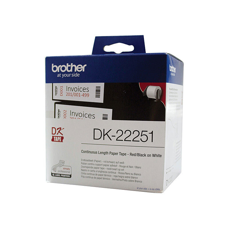 Brother DK22251 White Roll - 15.24 Meters