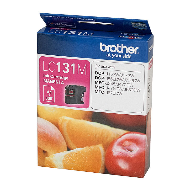 Brother LC-131 Magenta Ink Cartridge - up to 300 pages