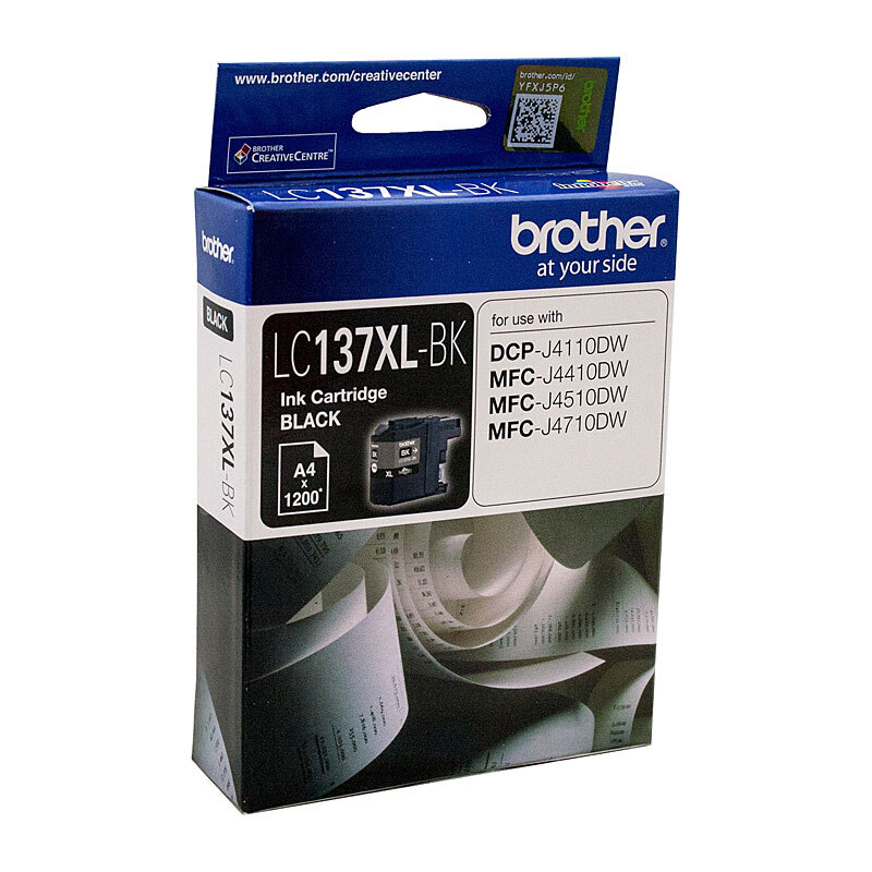 Brother LC-137XL Black Ink Cartridge - up to 1200 pages