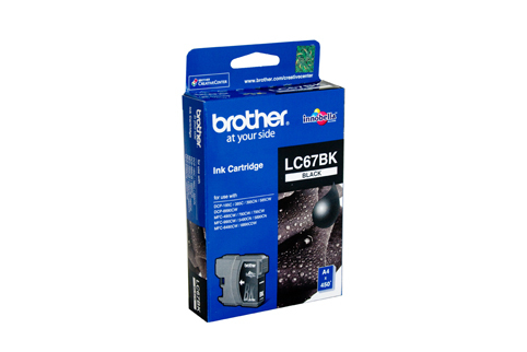Brother LC-67BK Black Ink Cartridge - 450 pages