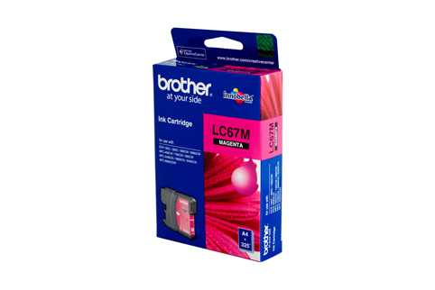 Brother LC-67M Magenta Ink Cartridge - 325 pages