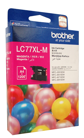 Brother LC-77XL Magenta Ink Cartridge - 1200 pages