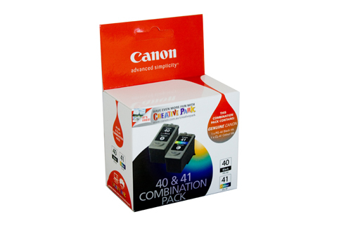 Canon PG-40 / CL-41 Combo Pack - Includes 1 x PG-40 & 1 x CL-41 Ink Cartridges