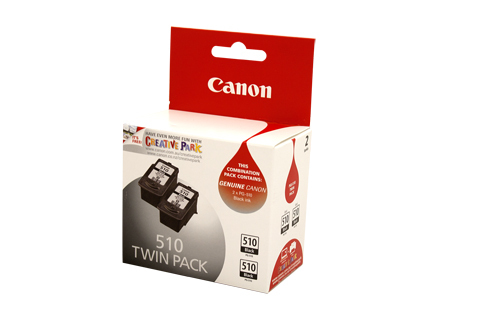 Canon PG-510 Black Ink Cartridge Twin Pack - 220 pages each