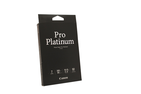 Canon Photo Paper Pro Platinum  6" x 4"  50 Sheets - 300gsm