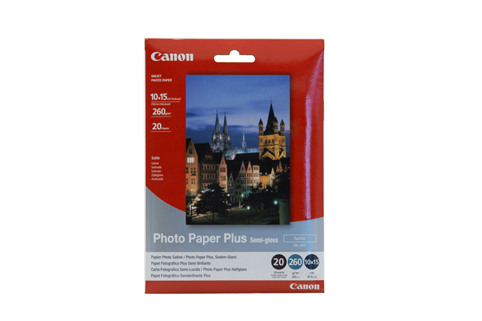 Canon Semi Gloss Photo Paper 6" x 4" 20 Sheets 260gsm