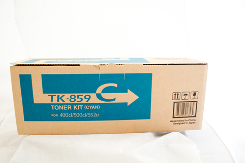 Kyocera TK859 Cyan Toner Cartridge - 18000 pages