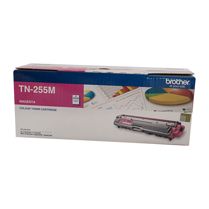 Brother TN-255 Magenta Toner Cartridge - 2200 pages