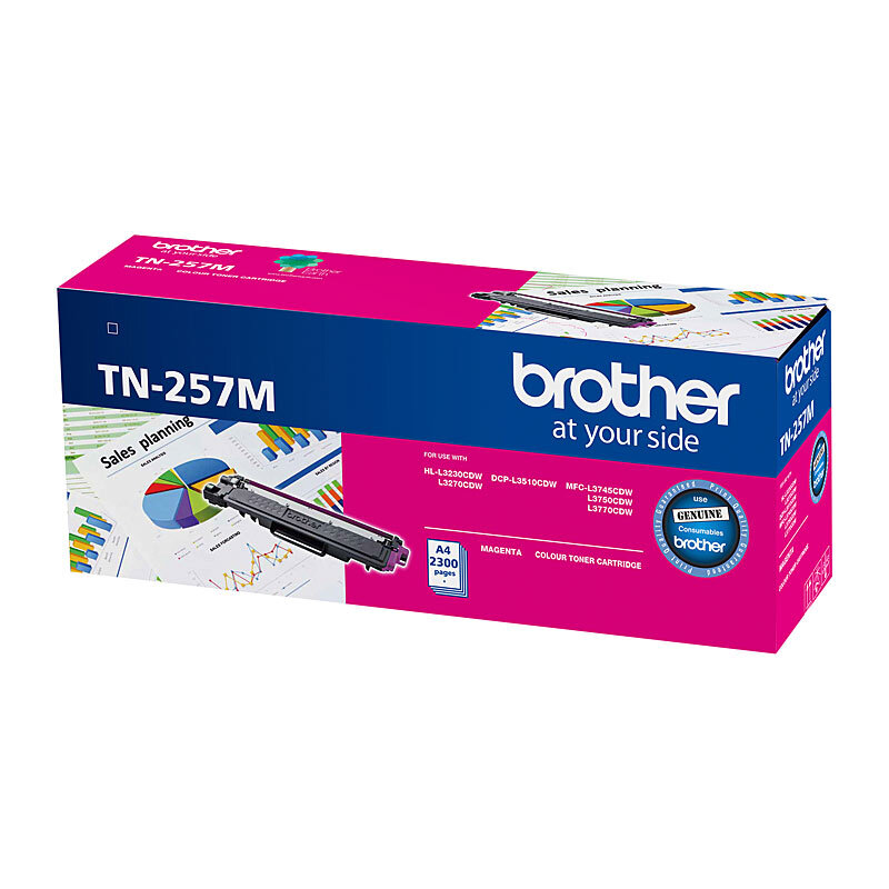 Brother TN257 Magenta Toner Cartridge - 2300 pages