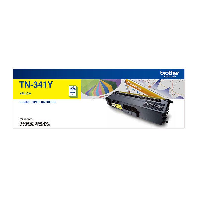 Brother TN-341 Yellow Toner Cartridge - 1500 pages