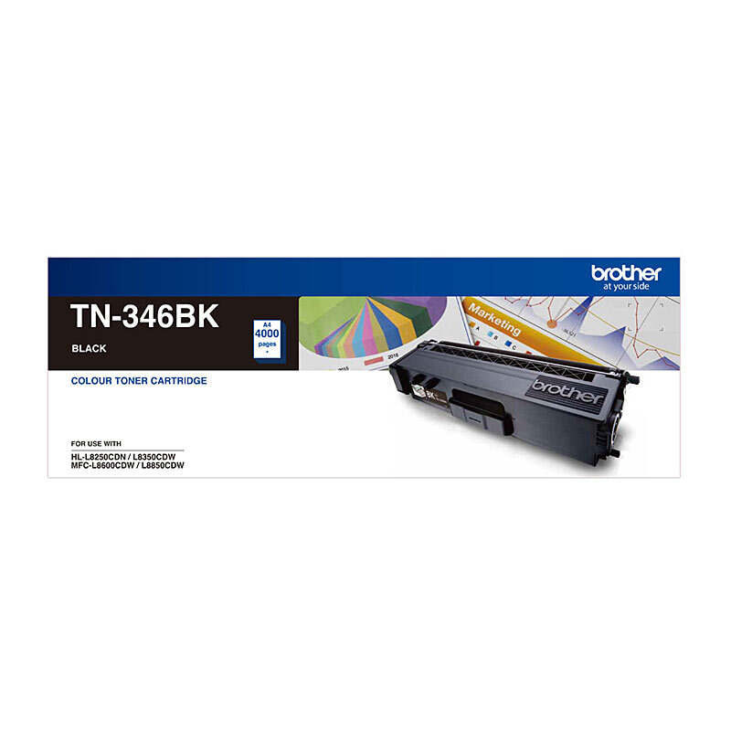 Brother TN-346 Black Toner Cartridge - 4000 pages