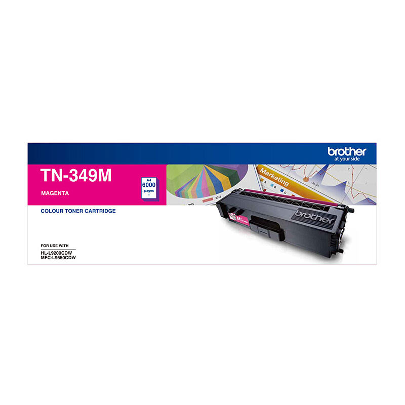 Brother TN-349 Magenta Toner Cartrisge - 6000 pages