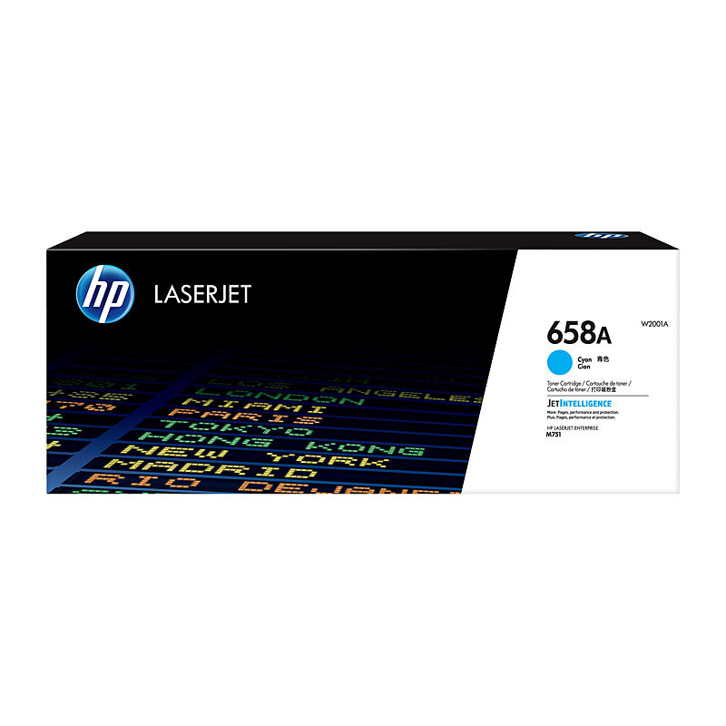 HP #658A Cyan Toner Cartridge W2001A - 6000 pages