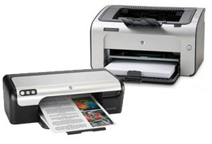 What is the difference between inkjet and laser printers