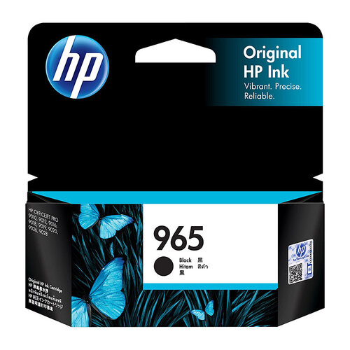 HP #965 Black Ink Cartridge - 1000 pages
