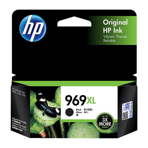 HP #969XL Black Ink Cartridge - 3000 pages