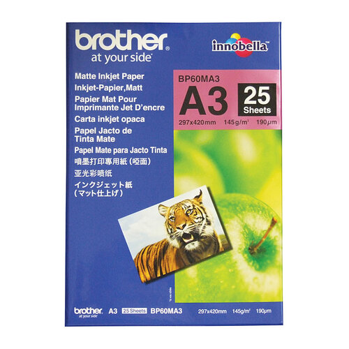 Brother BP60MA3 Matte Paper - 25 Sheets