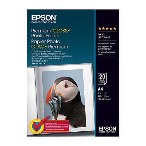 Epson S041287 Glossy Paper A4 - 20 Sheets 255gsm