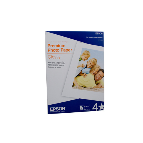 Epson S041288 Premium Glossy Photo Paper A3 20 Sheets 255gsm