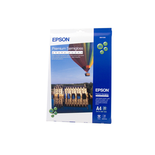 Epson S041332 Premium Semi gloss Photo Paper A4 20 Sheets 251gsm