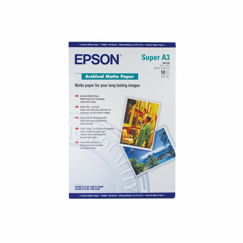 Epson S041340 Archival Matte A3+ Paper - 50 Sheets 192g/m