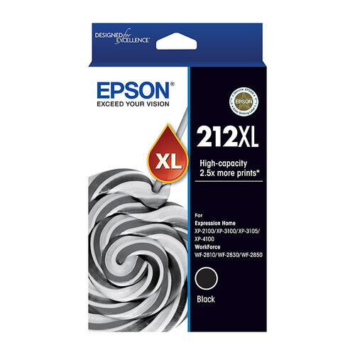 Epson 212 XL Black Ink Cartridge