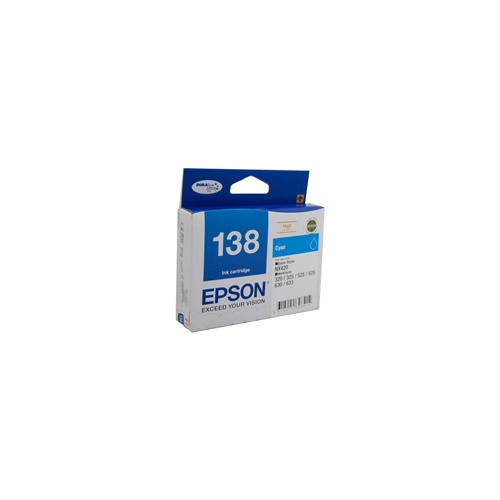 Epson T1382 (138) H/Y Cyan Ink Cartridge - 420 pages