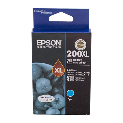 Epson 200 XL Cyan Ink Cartridge - 450 pages