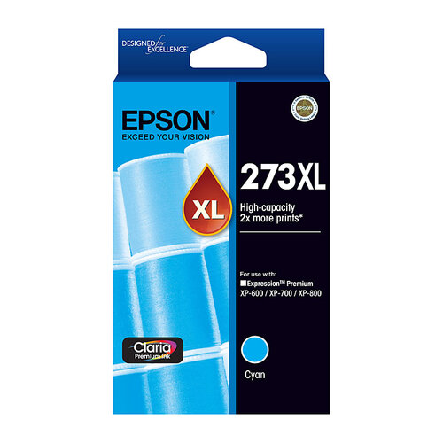 Epson 273 XL Cyan Ink Cartridge - 650 pages