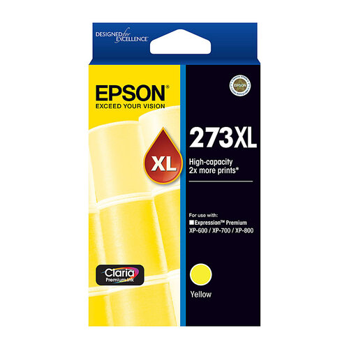Epson 273 XL Yellow Ink Cartridge - 650 pages