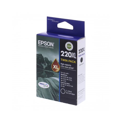 Epson 220 HY Black Twin Pack