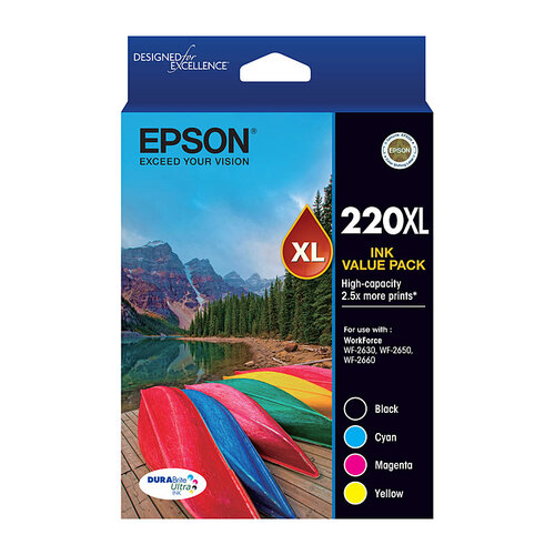 Epson 220 4 XL Ink Value Pack