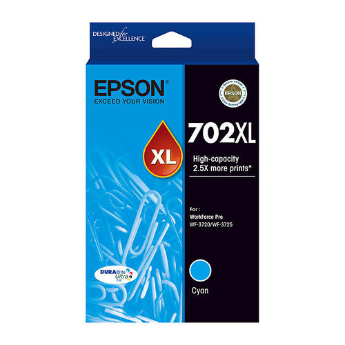 Epson 702 XL Cyan Ink Cartridge